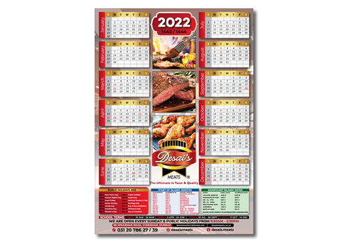 desai calendar